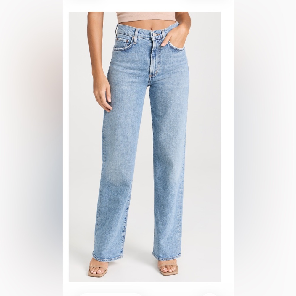 Agolde Light Blue Straight Leg Jeans